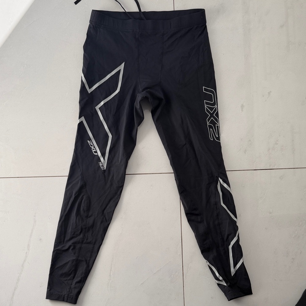 2XU Black Heat - Warm Running Athletic Tights